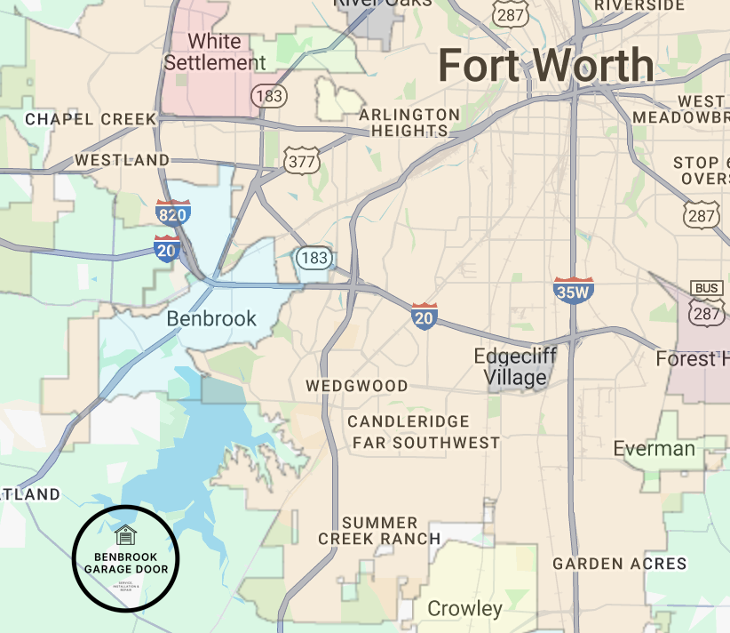 Benbrook-Texas-Map